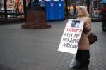 В Москве прошла серия одиночных пикетирований против войны на Северном Кавказе